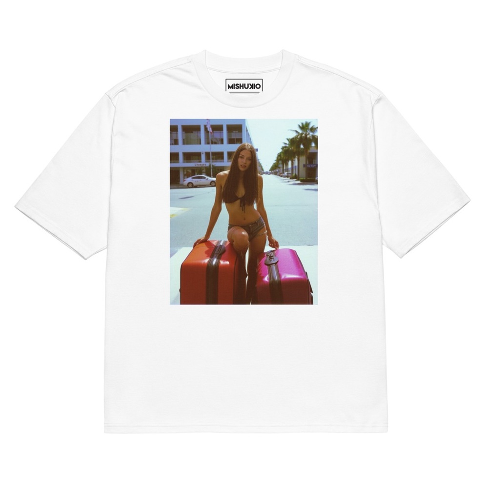 Unisex White Short Sleeve Tee Vintage Style